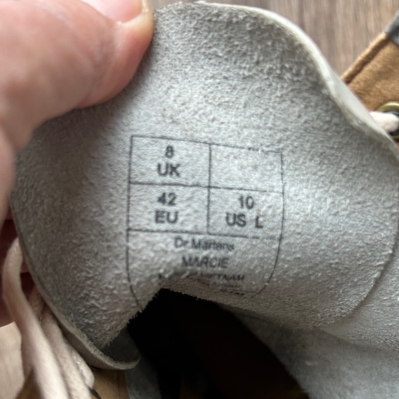Dr. Martens Marcie Grey Wedge Boots | 10 - Picture 13 of 15